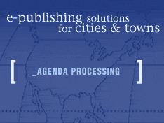 E-publishing solution for cities and towns