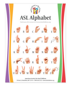 ASL Alphabet poster