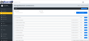 OnBoard board and commission management solution